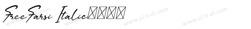 FreeFarsi Italic字体转换